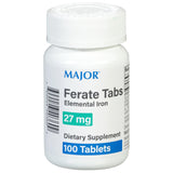 MAJOR Ferate Tabs : boîte de 100 comprimés faciles à intégrer dans la routine.