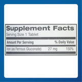 MAJOR Ferate Tabs – bouteille et verre d’eau, utilisation quotidienne facilitée.