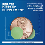 MAJOR Ferate Tabs – comprimés ferrugineux en gros plan, forme gluconate ferreux.