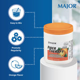 MAJOR Fiber Therapy, saveur orange agréable, prise simple en eau.