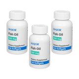 MAJOR Fish Oil Softgels dans une bouteille, gélules faciles à prendre au quotidien.