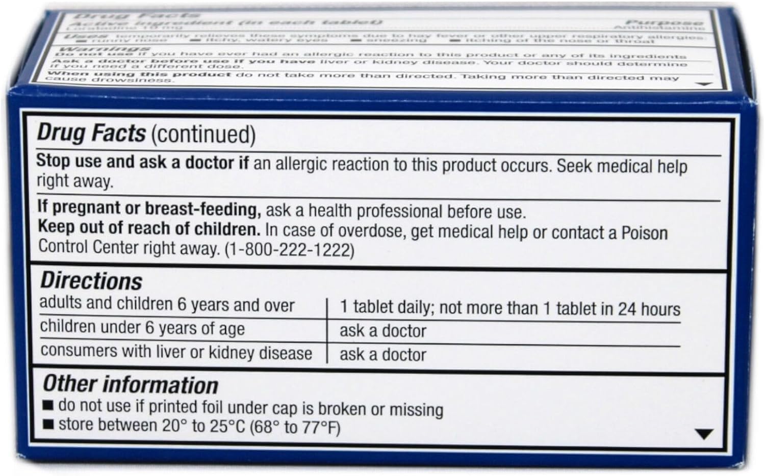 MAJOR Loratadine 10 mg – comprimés sans somnolence, parfait pour rester actif.