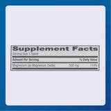 Major Magnésium 500 mg – étiquette lisible avec informations essentielles