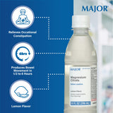 Major Magnesium Citrate laxatif citron, emballage clair et sûr pour votre routine.