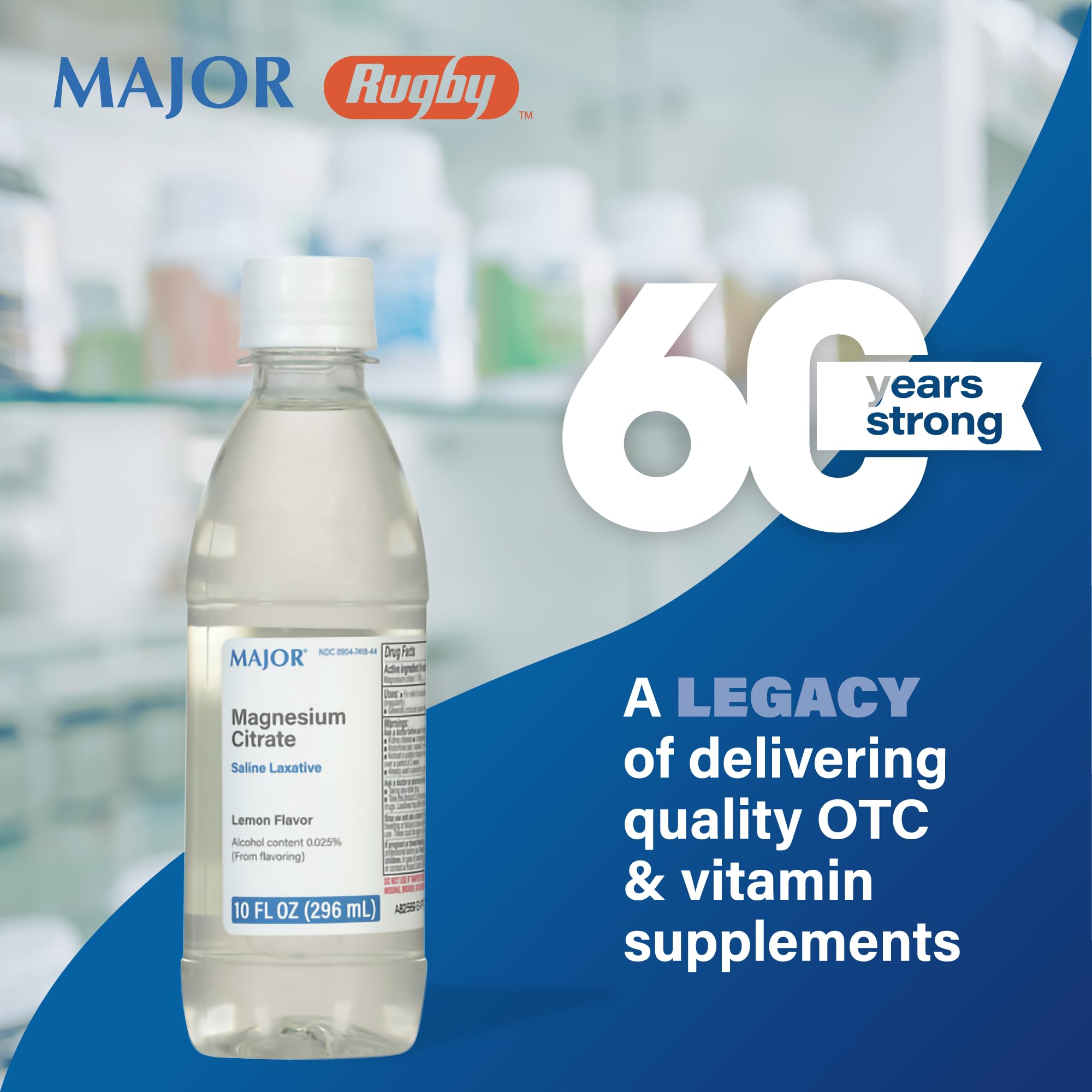 Major Magnesium Citrate laxatif, usage occasionnel pour un confort digestif prudent.