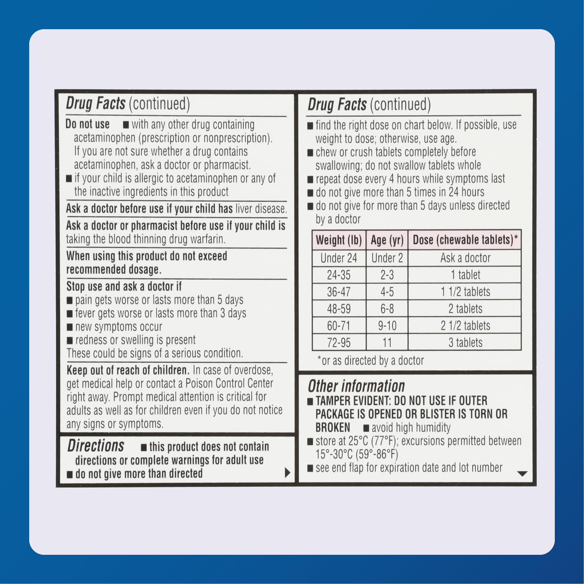 Emballage MAJOR MAPAP sans aspirine et sans ibuprofène, option sûre.