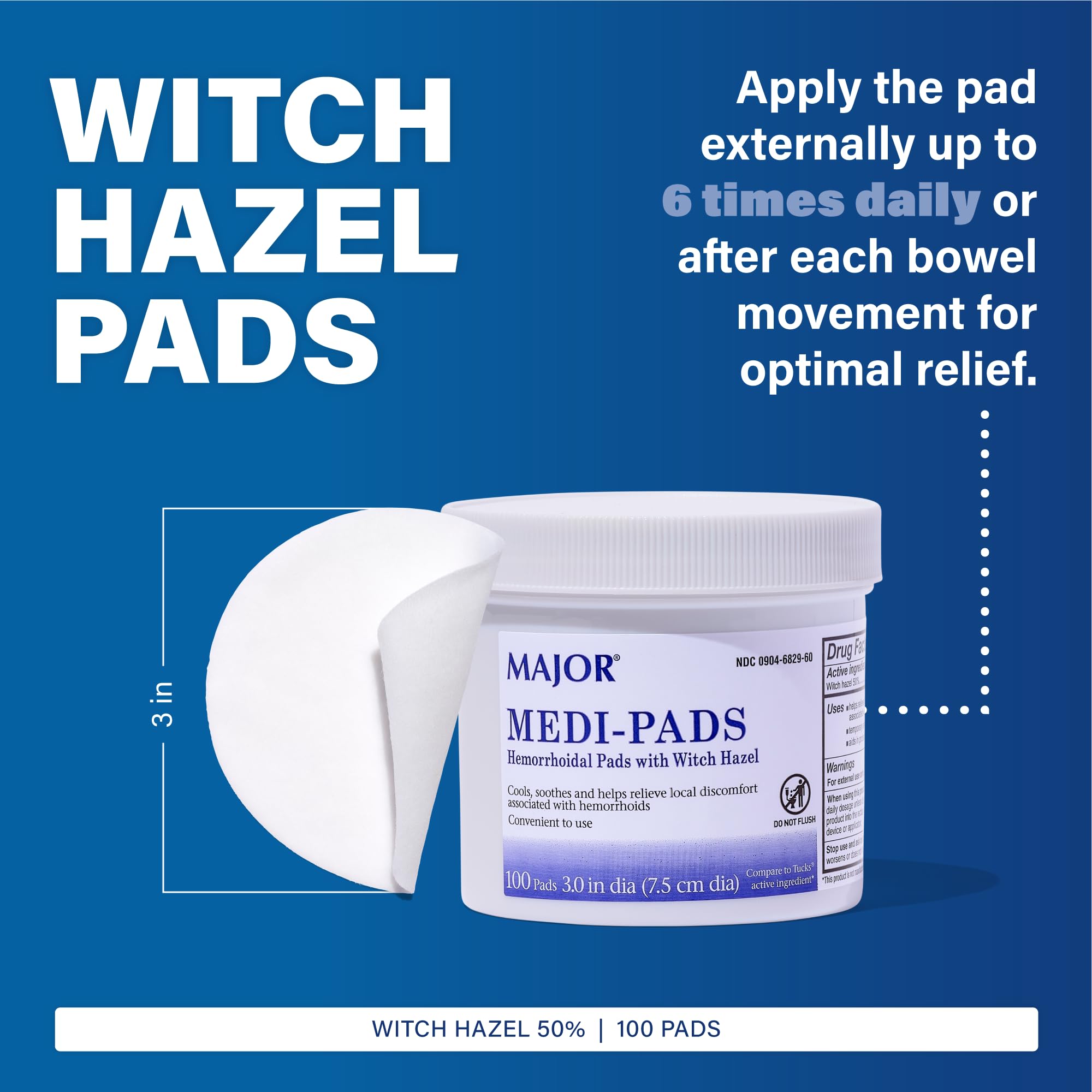 MAJOR Medi-Pads hamamelis: zoom sur l'ingrédient apaisant