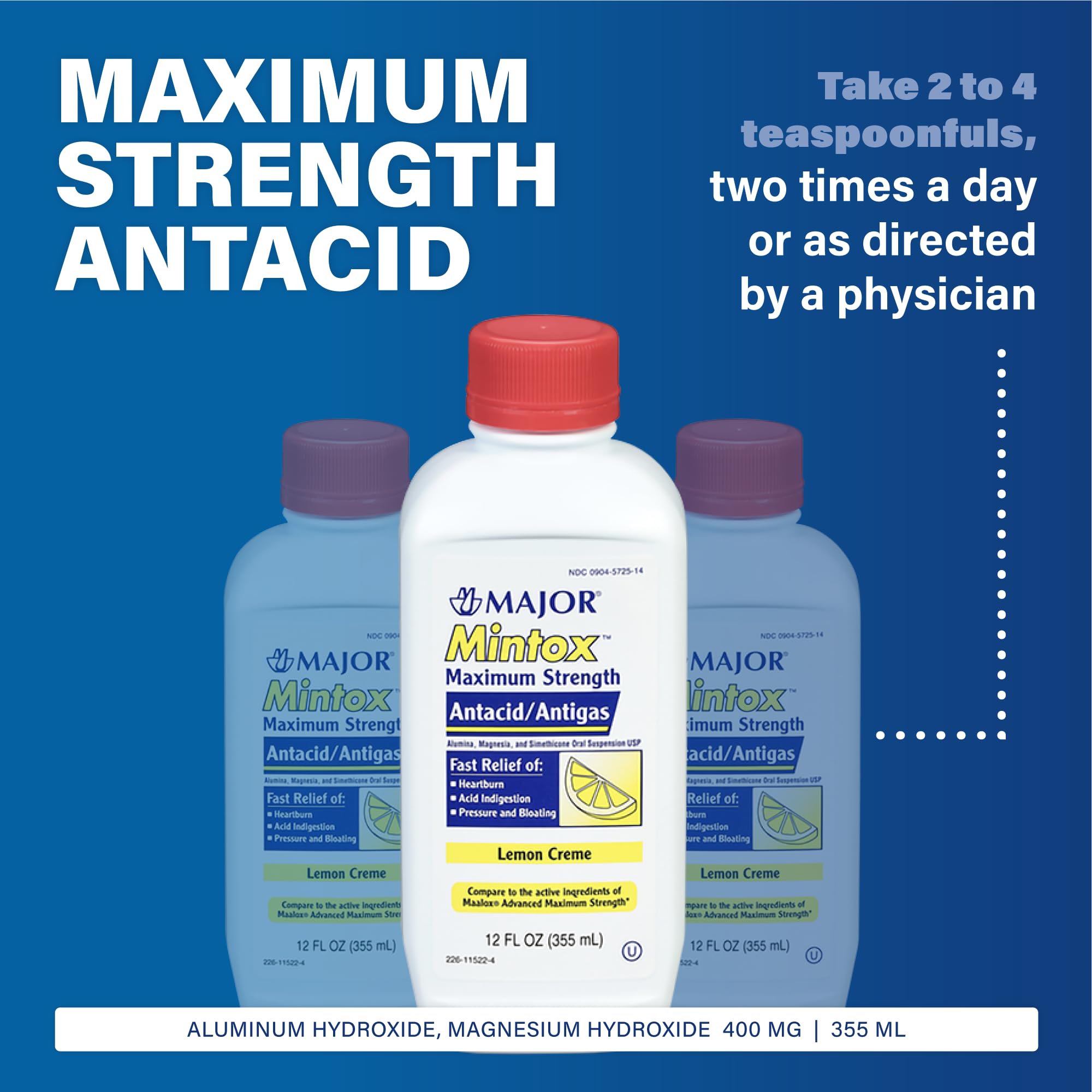 MAJOR Mintox – emballage-citron-creme: format pratique et agréable.