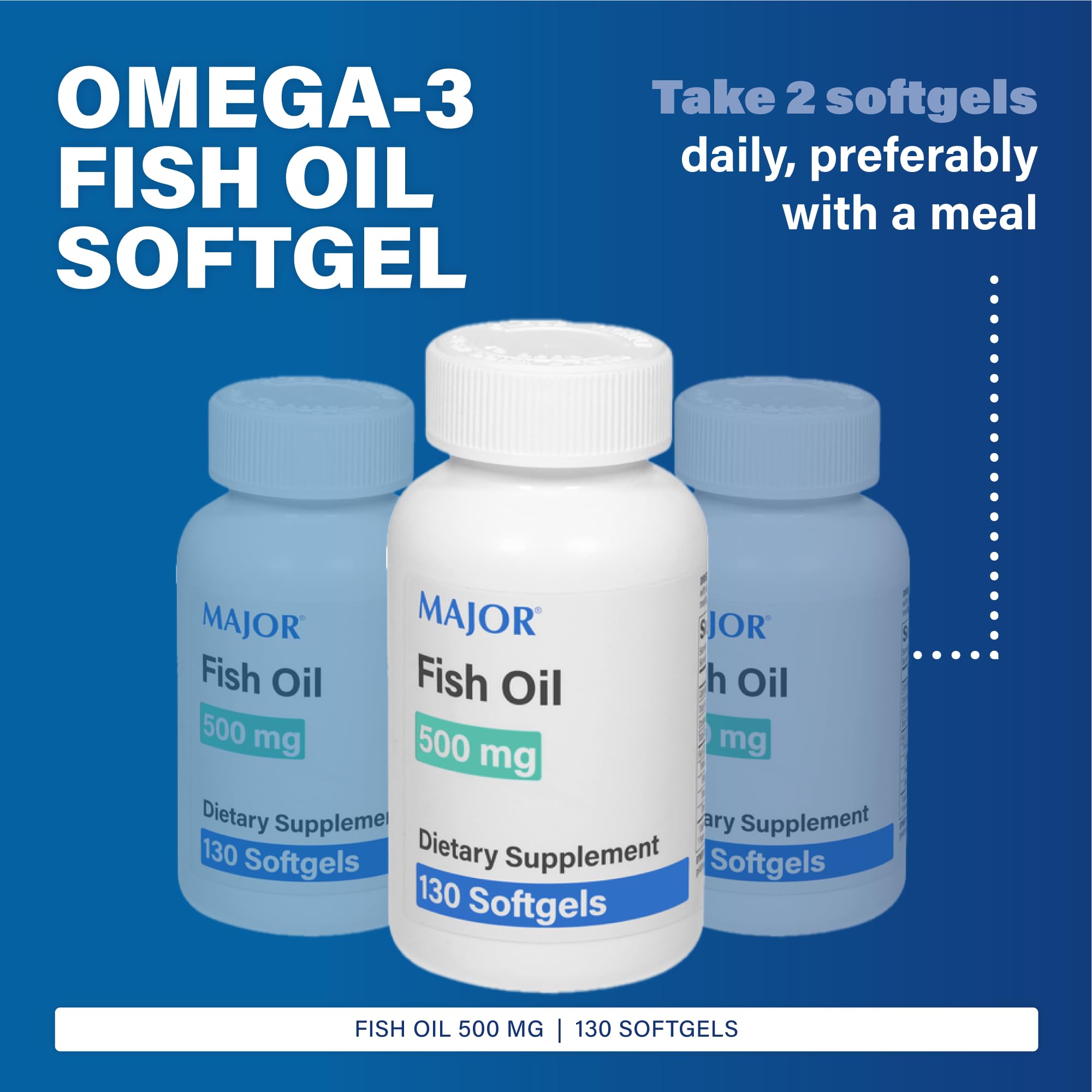 MAJOR omega-3-dha-epa-caplets, apport équilibré d'acides gras essentiels.