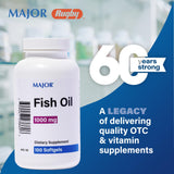 MAJOR Omega-3 – gélules sans allergènes: sans blé, sans lait et sans œufs.