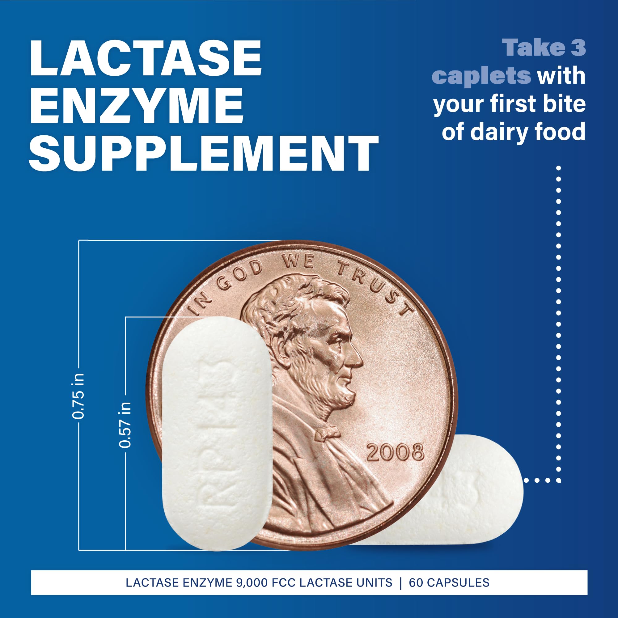 Gros plan sur les gélules MAJOR Original Dairy Aid pour faciliter l'ingestion des produits laitiers.