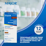MAJOR Oxymetazoline HCl 0,05% – pulvérisation précise et sans écoulement.