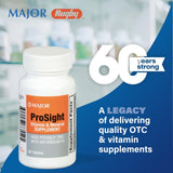 Tablette ProSight avec dose zinc 40 mg prête à être prise.
