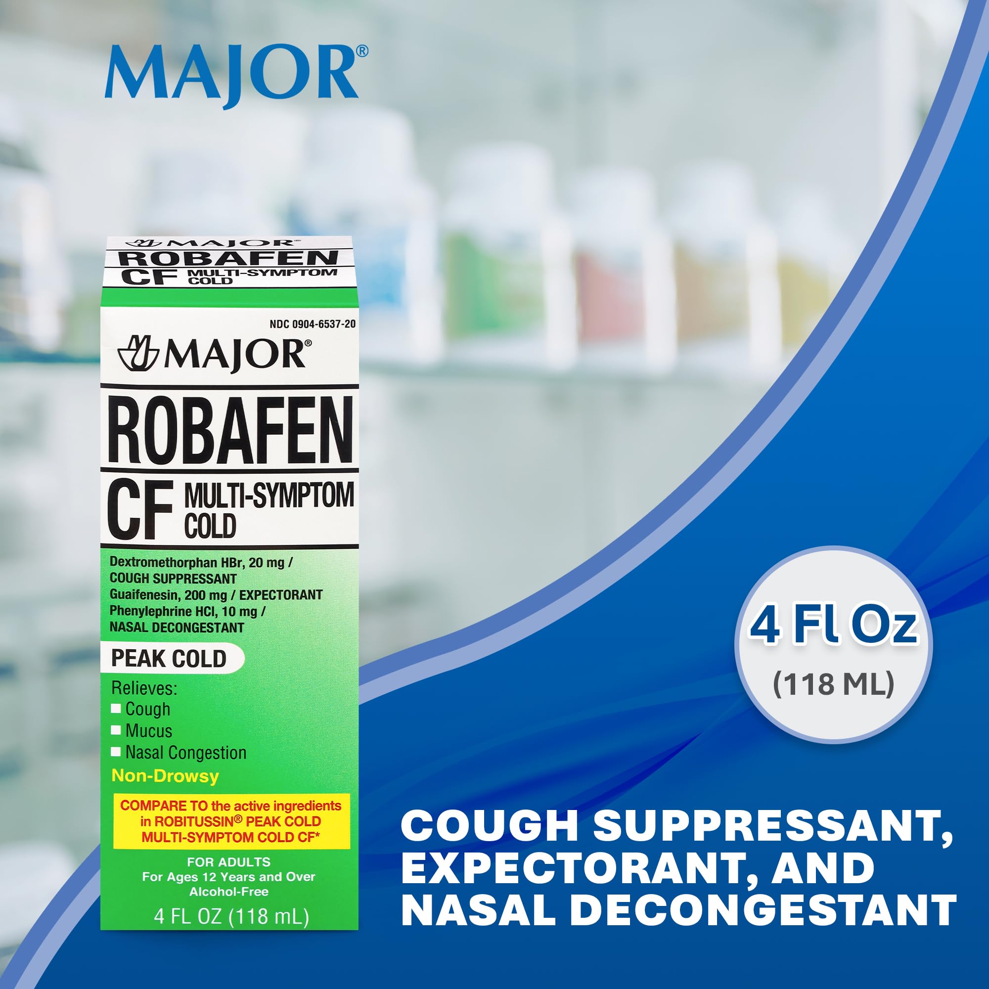 MAJOR Robafen CF - Étui d'emballage: présentation nette et rangement facile.
