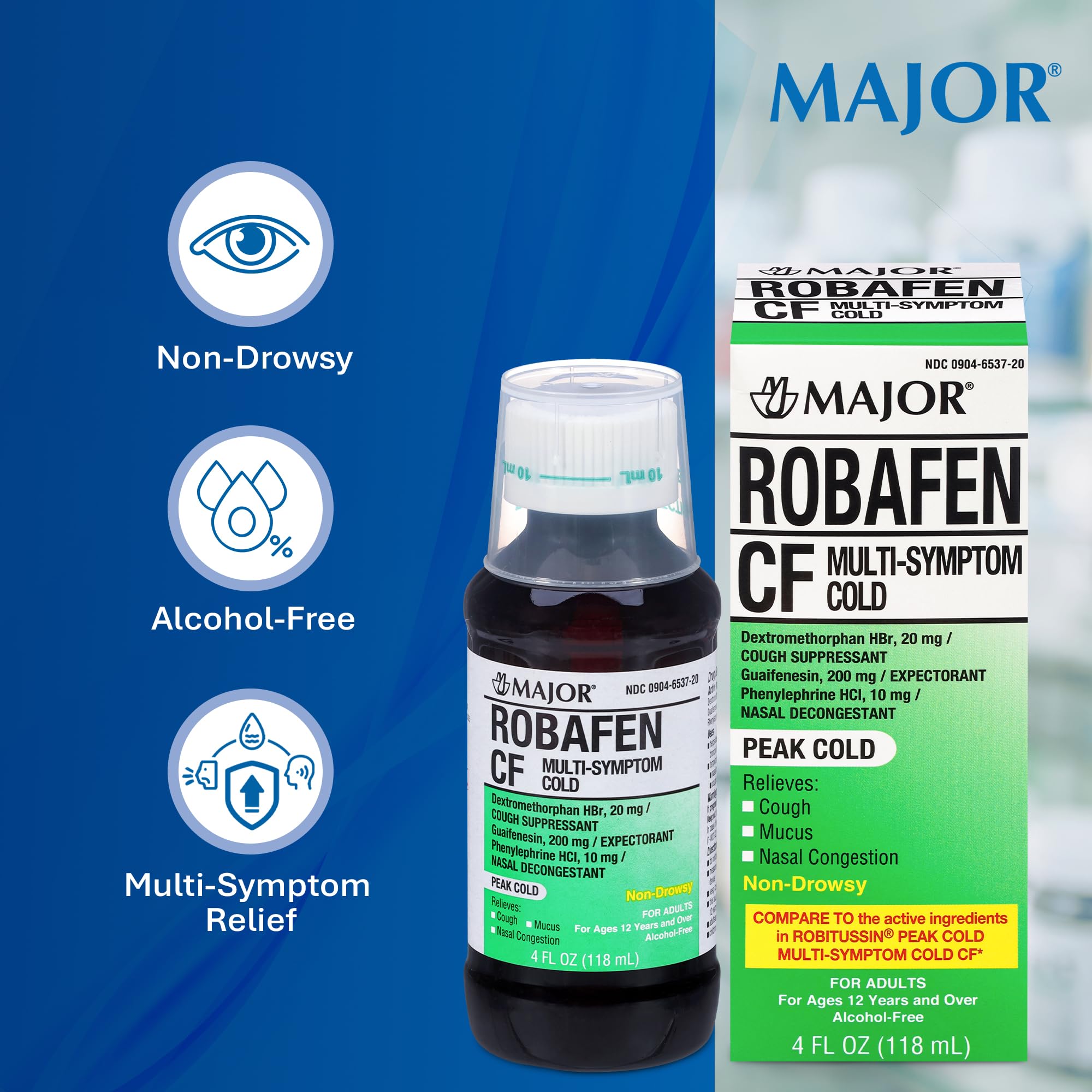 MAJOR Robafen CF - Sans alcool: formule légère adaptée en journée.