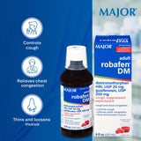 Major Robafen DM Framboise — Arôme framboise, sensation agréable lors de l’instant de consommation.
