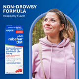 Major Robafen DM Framboise — Utilisation adultes 12 ans et plus, suivi facile.