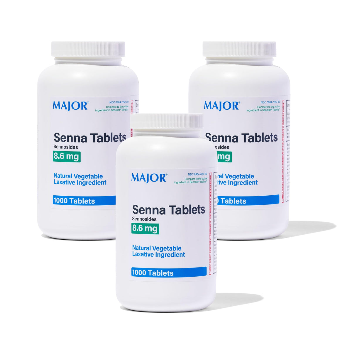 MAJOR Senna tablettes laxatifs végétales pour transit occasionnel.