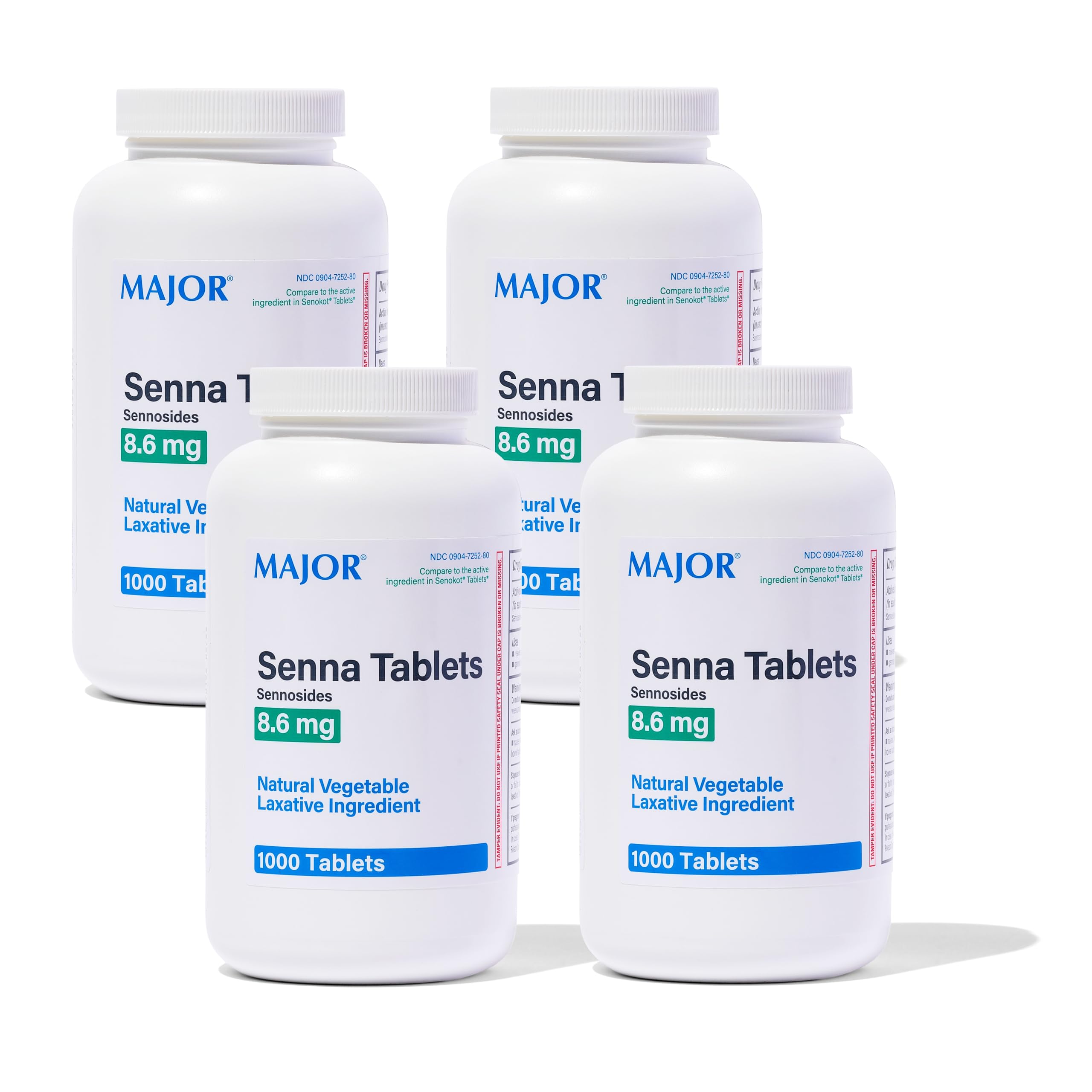MAJOR Senna, boîte de 1000 tablettes, soutien temporaire au transit en pack pratique.