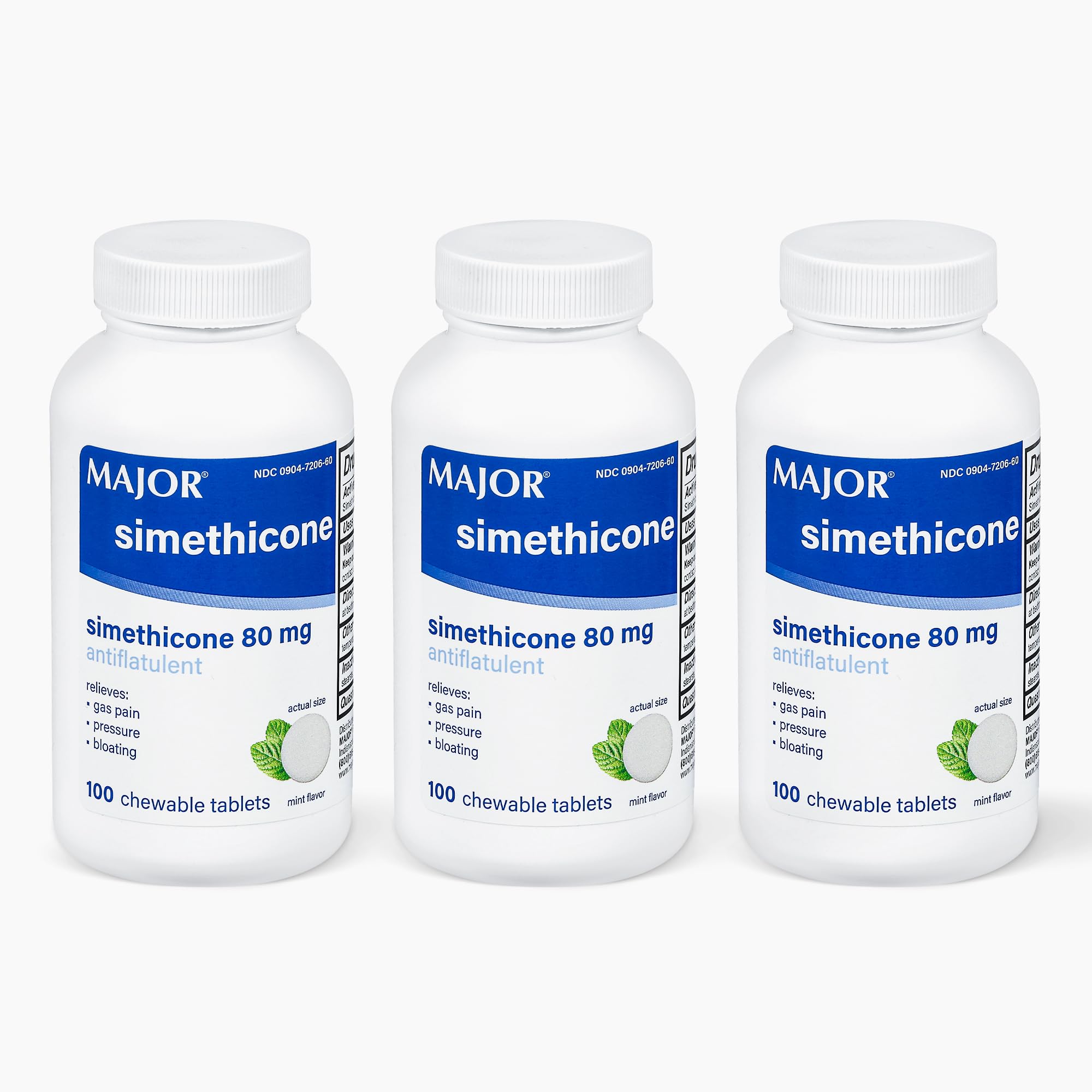 MAJOR Siméthicone – soulagement des gaz dans une boîte pratique.