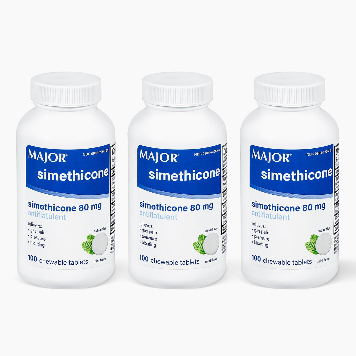 MAJOR Siméthicone – soulagement des gaz dans une boîte pratique.