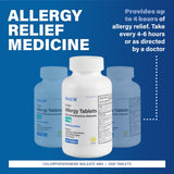 MAJOR – blister de comprimés allergie 4 heures, prêt à être emporté.