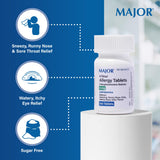 MAJOR tablettes allergie 4 mg en main, utilisation simple et rapide.