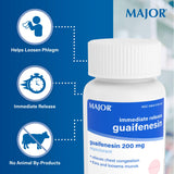 Utilisation adaptée adultes et 12 ans et plus pour MAJOR Guaifenesin