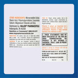 Étiquette MAJOR vitamine C 500 mg sur packaging, design clair et informatif.