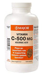 MAJOR vitamine C-500: emballage pratique et soutien potentiel du système immunitaire.