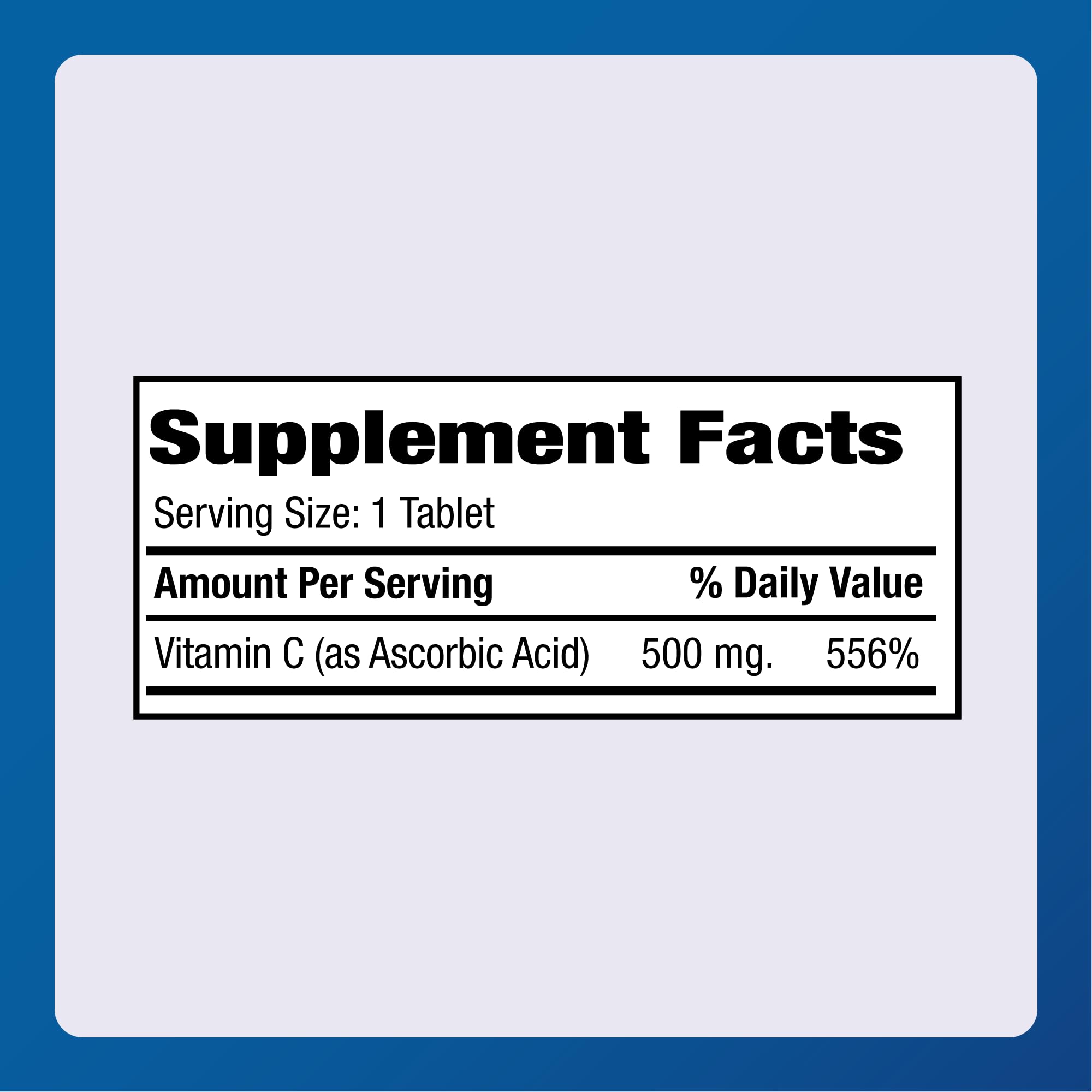 MAJOR vitamine C-500: prise quotidienne simple et efficace pour le quotidien.