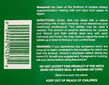 Malabar Digestant Lait – etiquette: étiquette produit détaillant ingrédients et bénéfices potentiels.