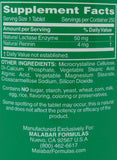 Malabar Digestant Lait – zoom: comprimés double action pour la digestion du lait.