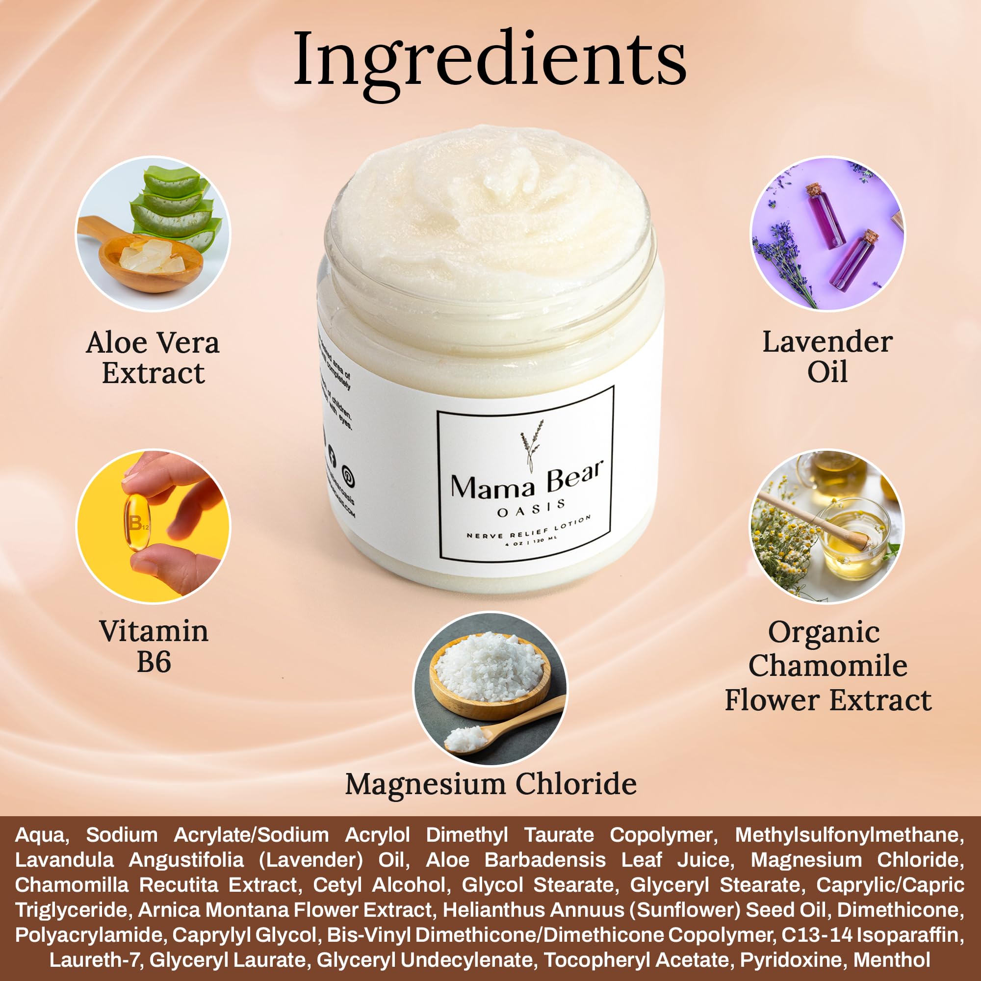 Mama Bear Oasis Lotion – texture-non-grasse, usage quotidien en douceur.