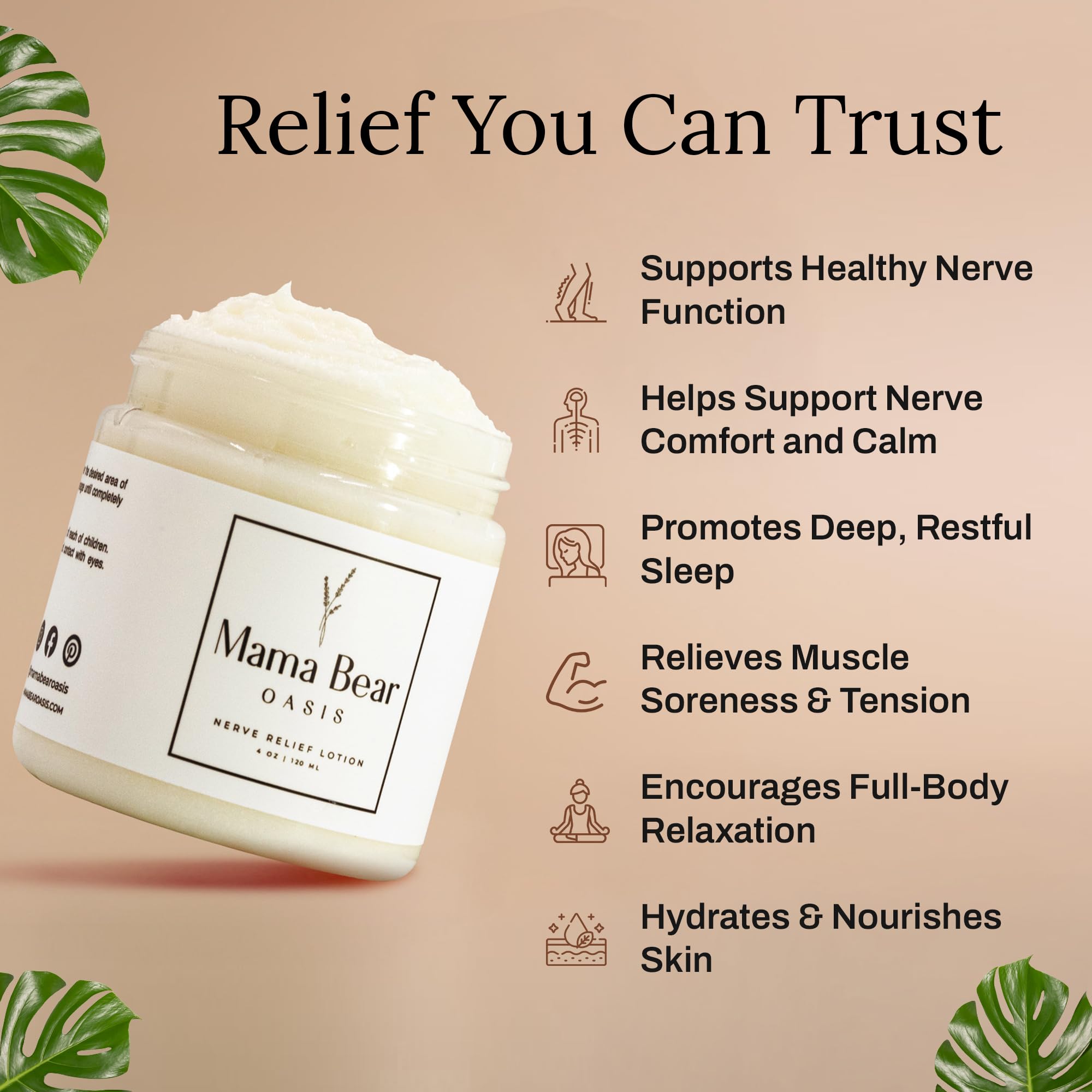Mama Bear Oasis Lotion – application-mains, texture légère et absorption rapide.