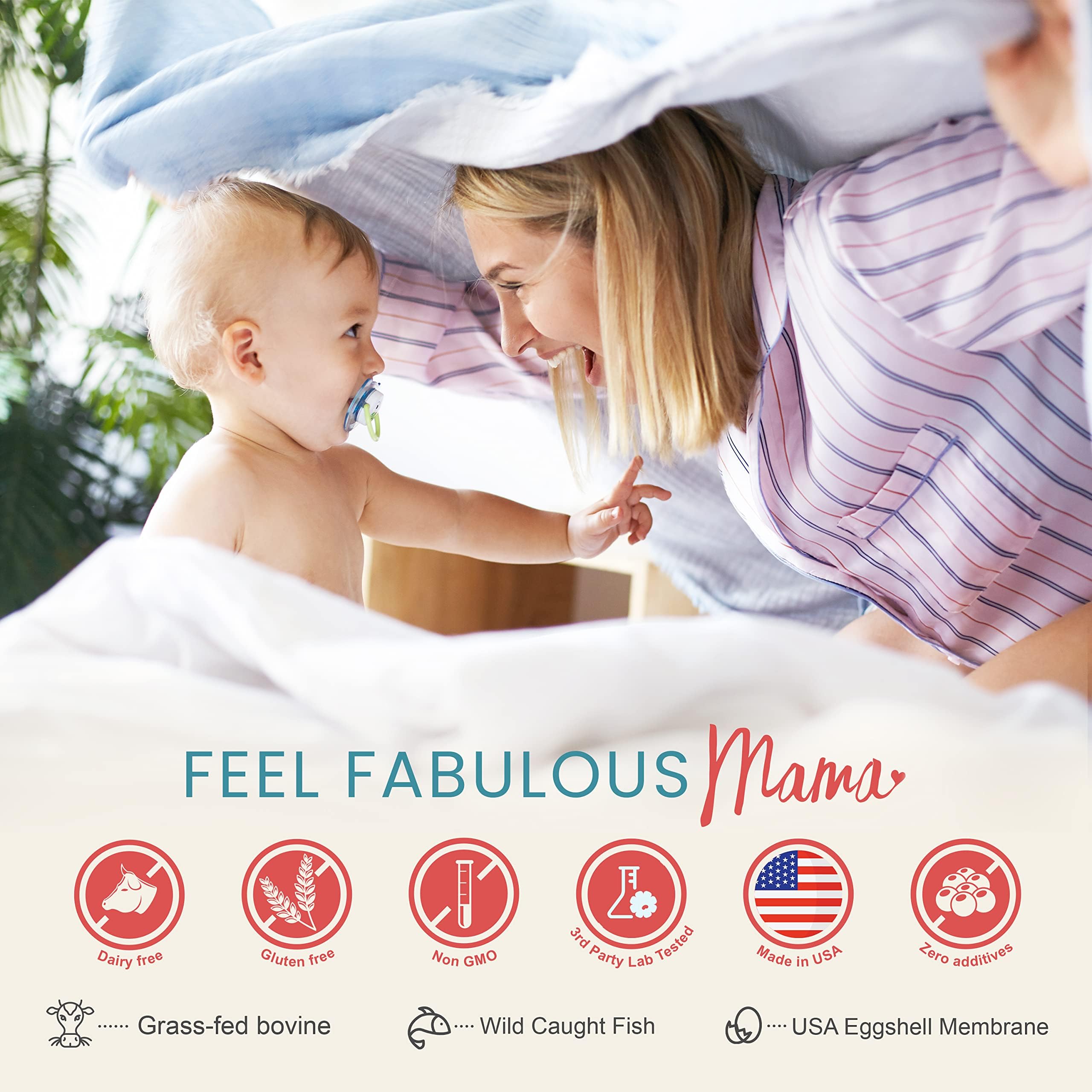 Cuillere-dose Mama Natural Multi-Collagene, dosage précis pour intégration facile.