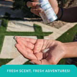 Sortie camping avec lotion anti-insectes non grasse