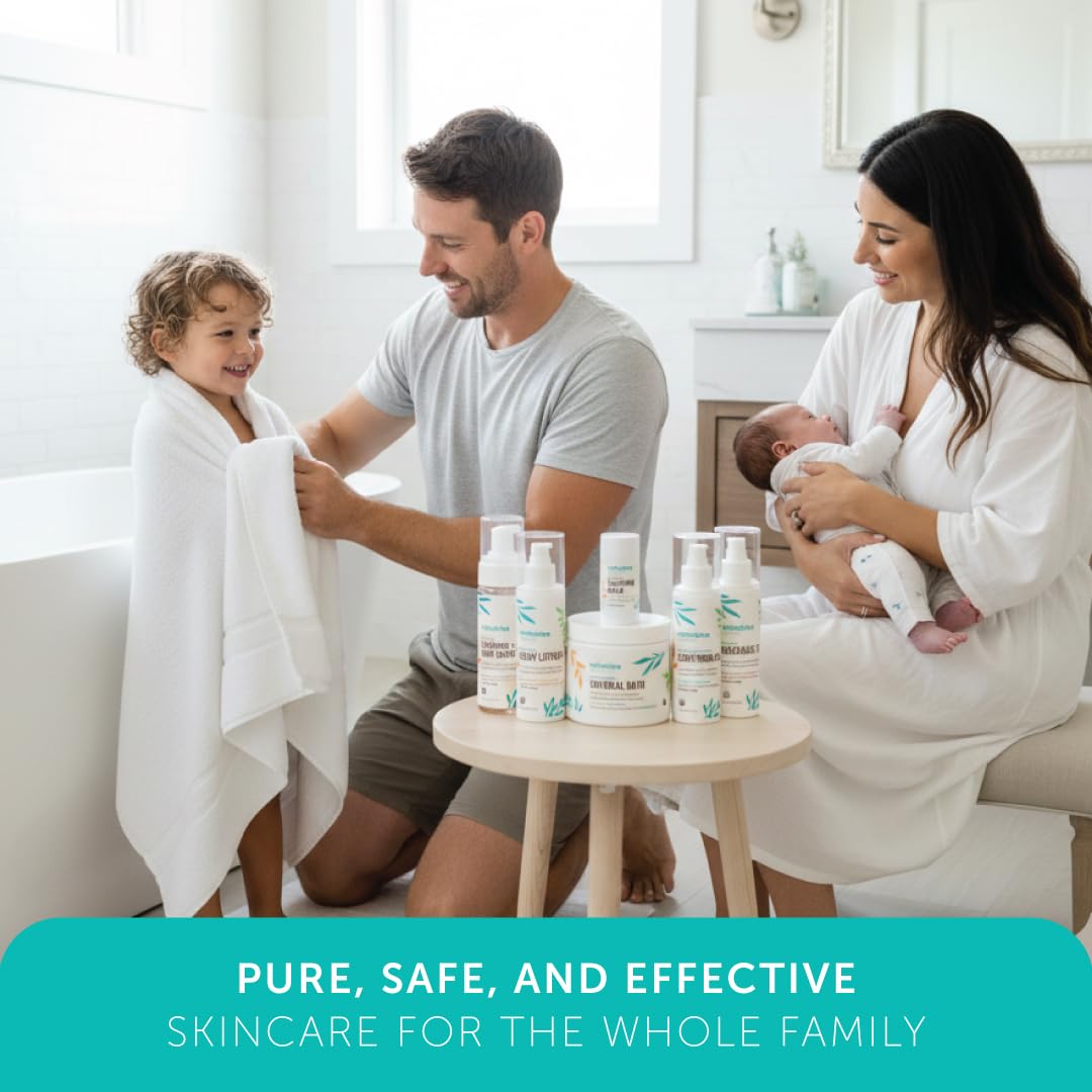 Poudre bain avoine Mambino Organics utilisation familiale, douceur pour tous.