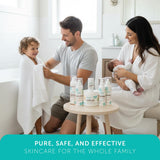 Poudre bain avoine Mambino Organics utilisation familiale, douceur pour tous.