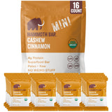 Barre Mammoth Bar Cashew Cinnamon, emballage pratique pour l'en-cas nomade
