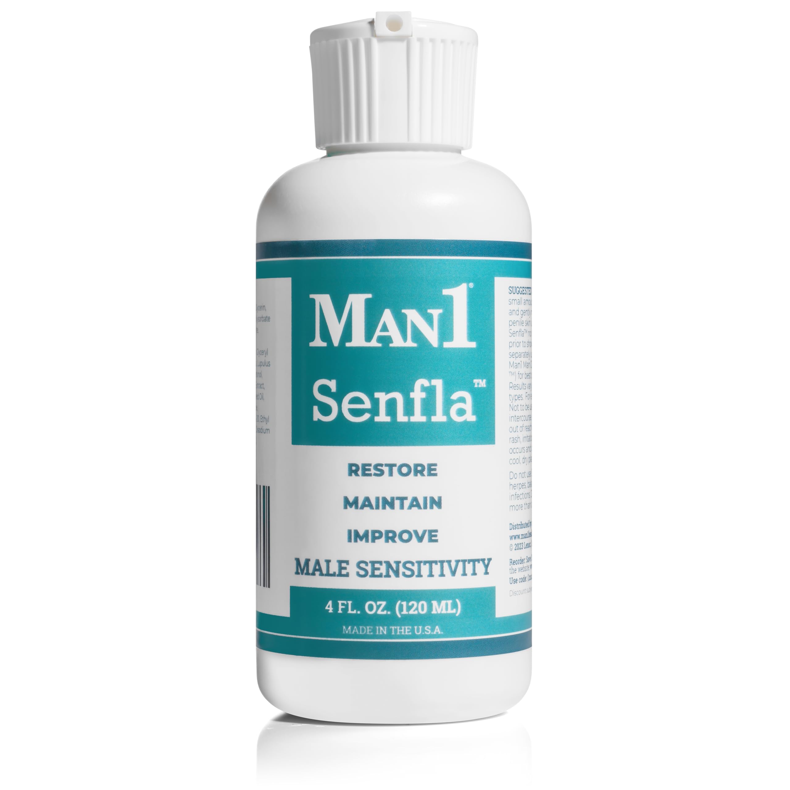Man1 Senfla – lotion de sensations péniennes, amélioration potentielle de la sensibilité intime.
