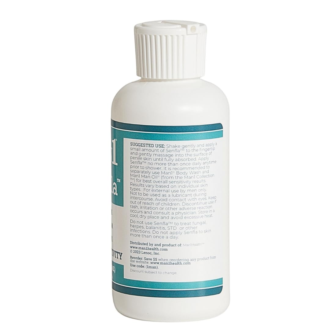 Man1 Senfla – texture soyeuse facilitant l’application et l’absorption rapide.