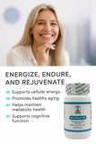 Mana Nutrition NAD+ Complex – Emballage sans gluten et végétalien.