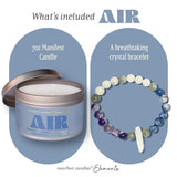 MANIFEST CANDLES Bracelet cristal caché – cadeau inspirant et bien-être