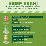 Manitoba Harvest Hemp PRO FIBER énergie renouvelable et emballage durable.