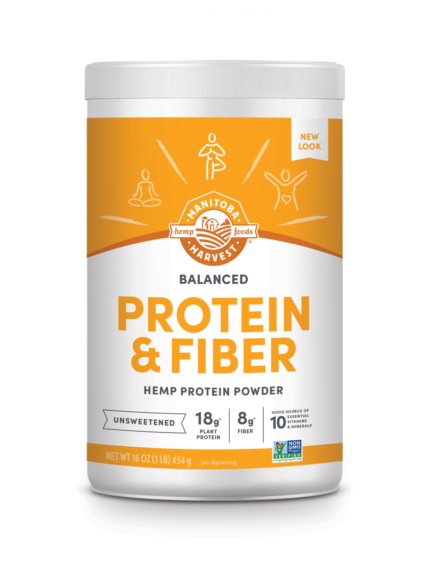 Manitoba Harvest Hemp Yeah, bouteille 16 oz, source de protéines et fibres pour les smoothies quotidiens
