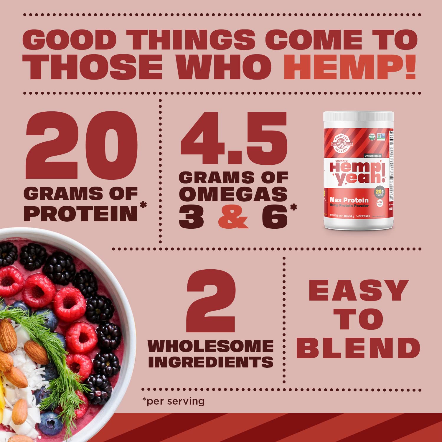 Certifications bio et Non-GMO, Hemp Yeah garantit qualité et traçabilité.