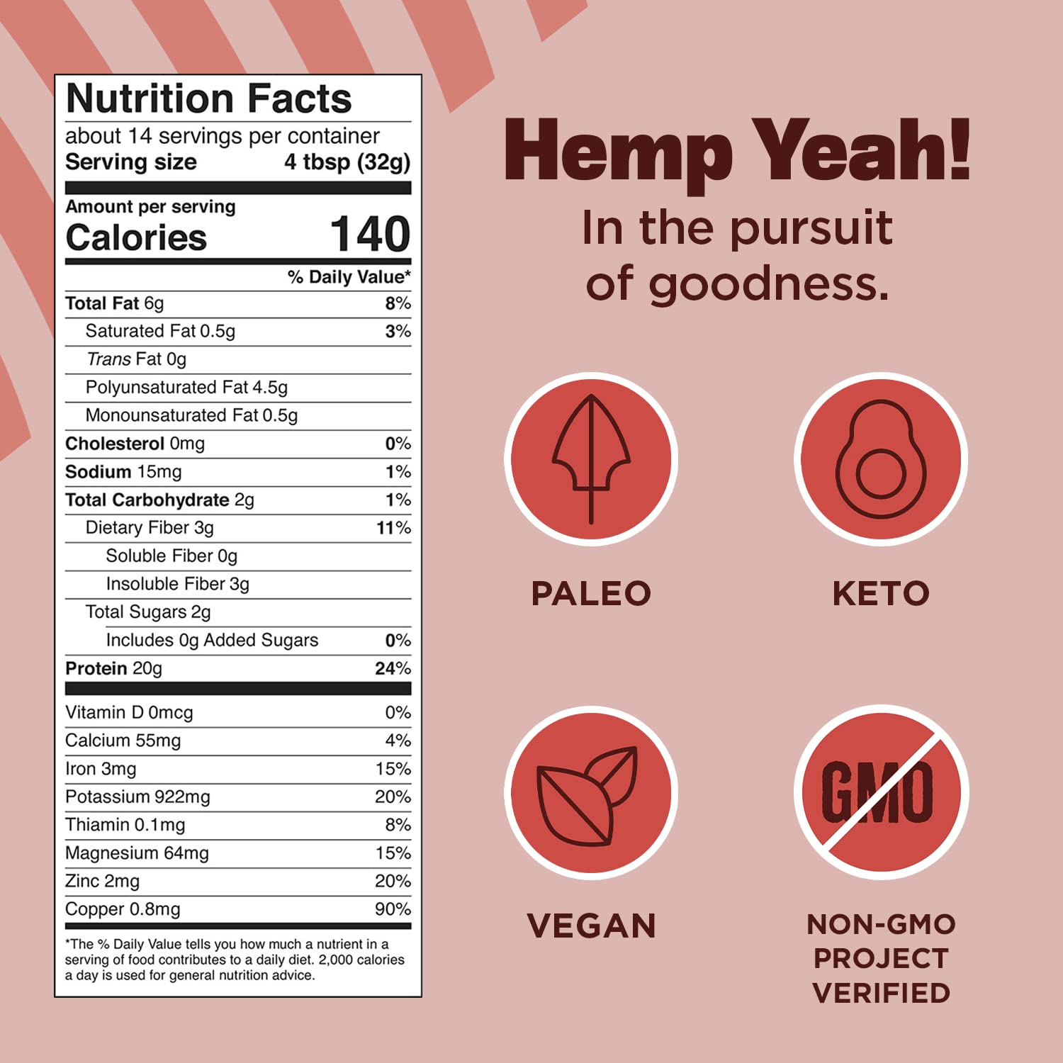 Verre de shake Hemp Yeah avec protéine végétale, mélange rapide et rassurant.