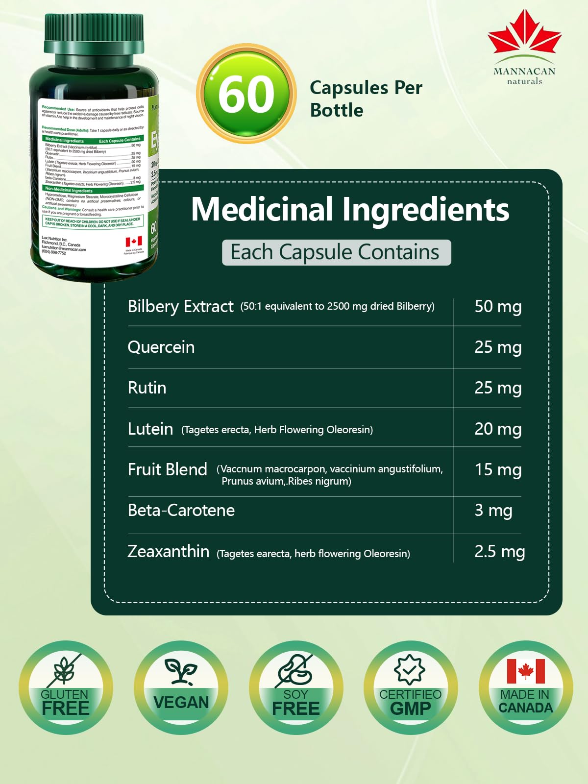 MANNACAN NATURALS Routine quotidienne: mains tenant les gélules.