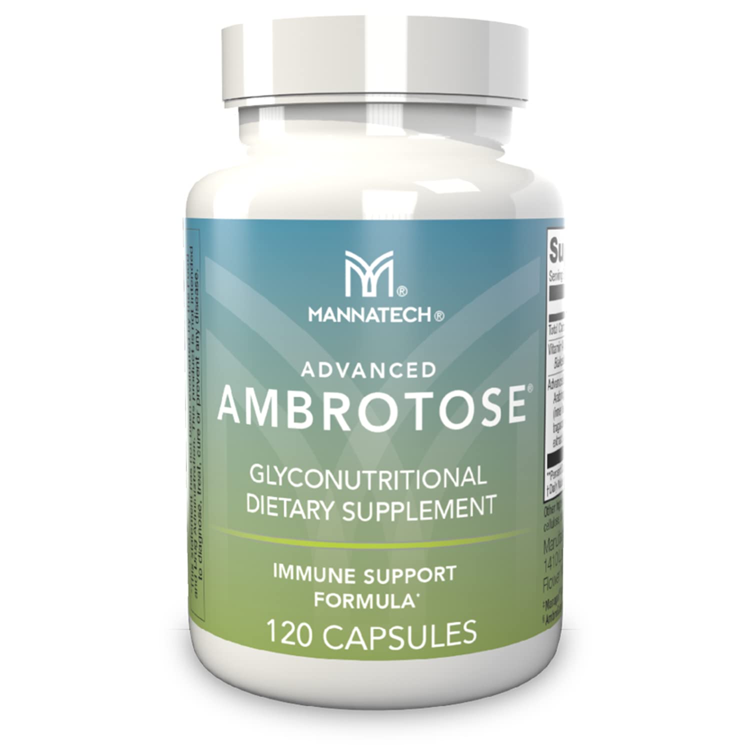 Mannatech Advanced Ambrotose – boîte de 120 capsules, pratique pour la routine quotidienne.